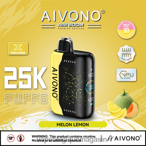 Vape Jetable - Aivono AIM BOOM 25000 HZ2D6348 melon citron