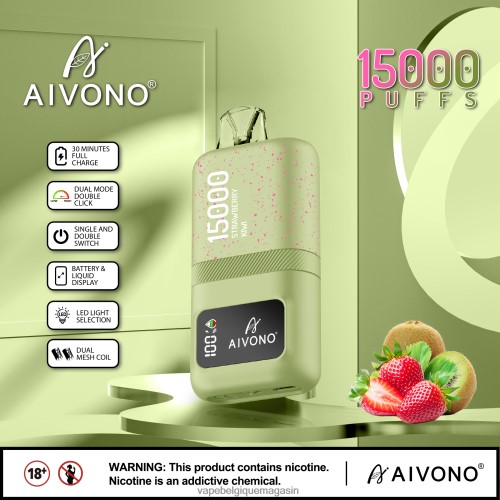 Vape Jetable - Aivono AIM magic 15000 HZ2D663 fraise-kiwi