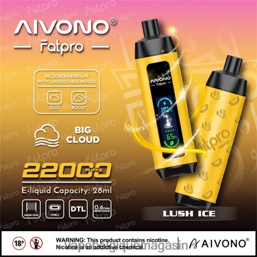 Vape Jetable - Aivono Fatpro 22000 HZ2D63 glace luxuriante