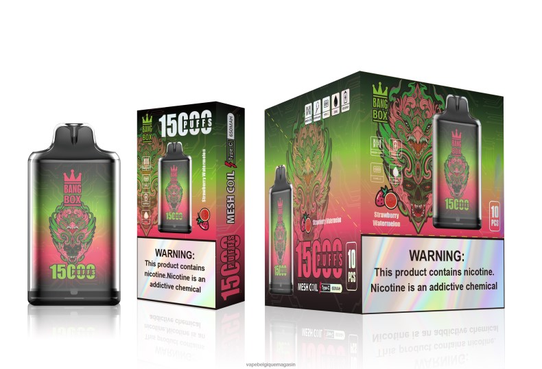 Vape Jetable - Bang Box s1-15000 bouffées pastèque fraise 4V64F8103