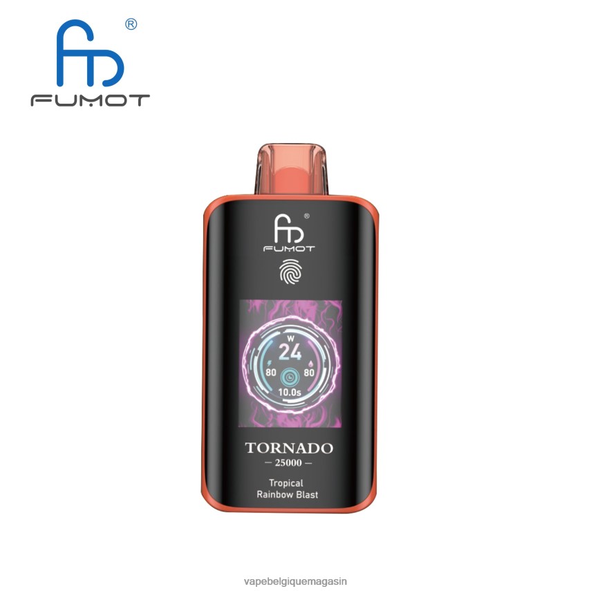 Vape Jetable - Fumot Tornado 25000 vapes jetables explosion d'arc-en-ciel tropical B6646813