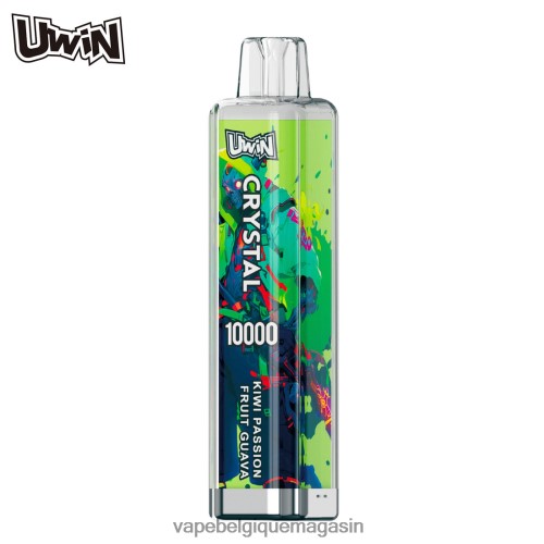 Vape Jetable - UWIN CRYSTAL 10000 vapes jetables HZ2D6373 kiwi fruit de la passion goyave