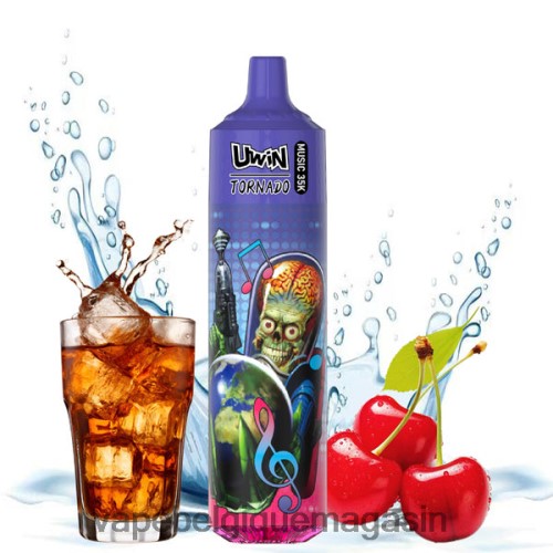 Vape Jetable - UWIN CRYSTAL vape jetable 35k HZ2D6393 cola aux cerises