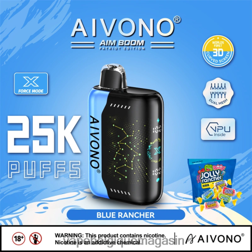 Vape Juice - Aivono AIM BOOM 25000 HZ2D6344 éleveur bleu