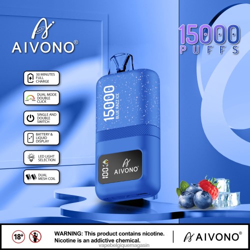 Vape Juice - Aivono AIM magic 15000 HZ2D664 glace bleue