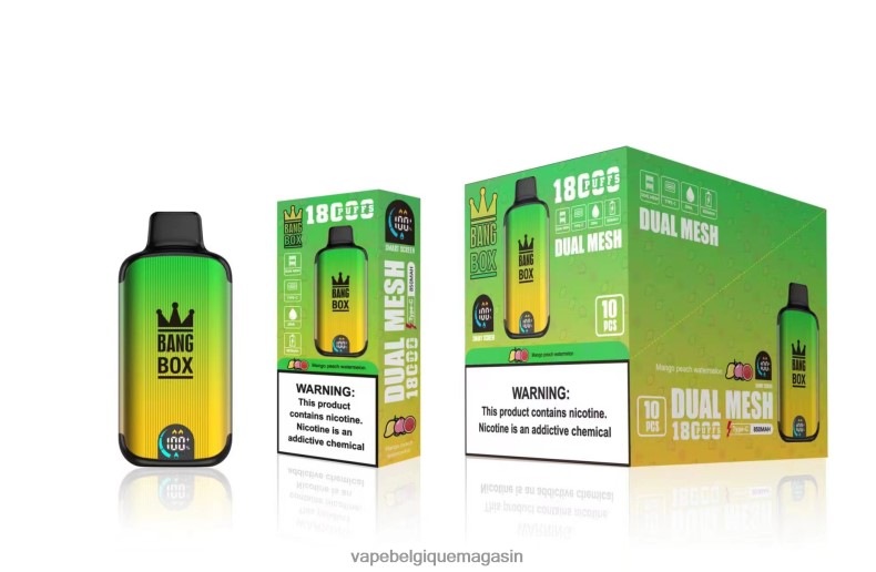 Vape Juice - Bang Box 18000 bouffées mangue pêche pastèque 4V64F889