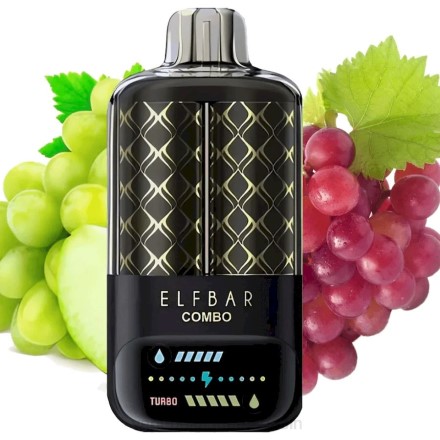 Vape Juice - Elf Bar Combo 25000 raisin vert et raisin PRN29