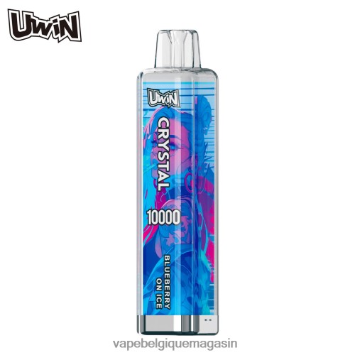 Vape Juice - UWIN CRYSTAL 10000 vapes jetables HZ2D6369 myrtille sur glace