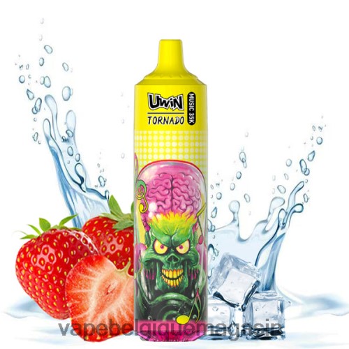 Vape Juice - UWIN CRYSTAL vape jetable 35k HZ2D6389 glace à la fraise
