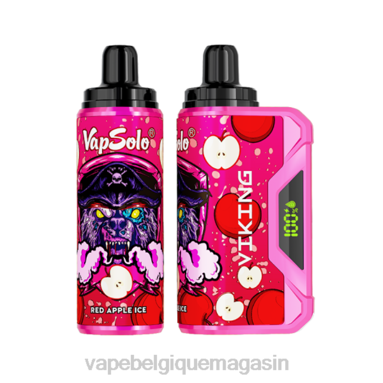 Vape Juice - Vapsolo VIKING vape jetable glace à la pomme rouge L8DN154