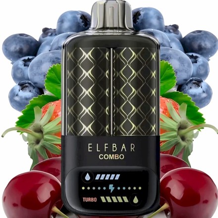 Vape Shop Bruxelles - Elf Bar Combo 25000 myrtille, framboise aigre et cerise PRN22