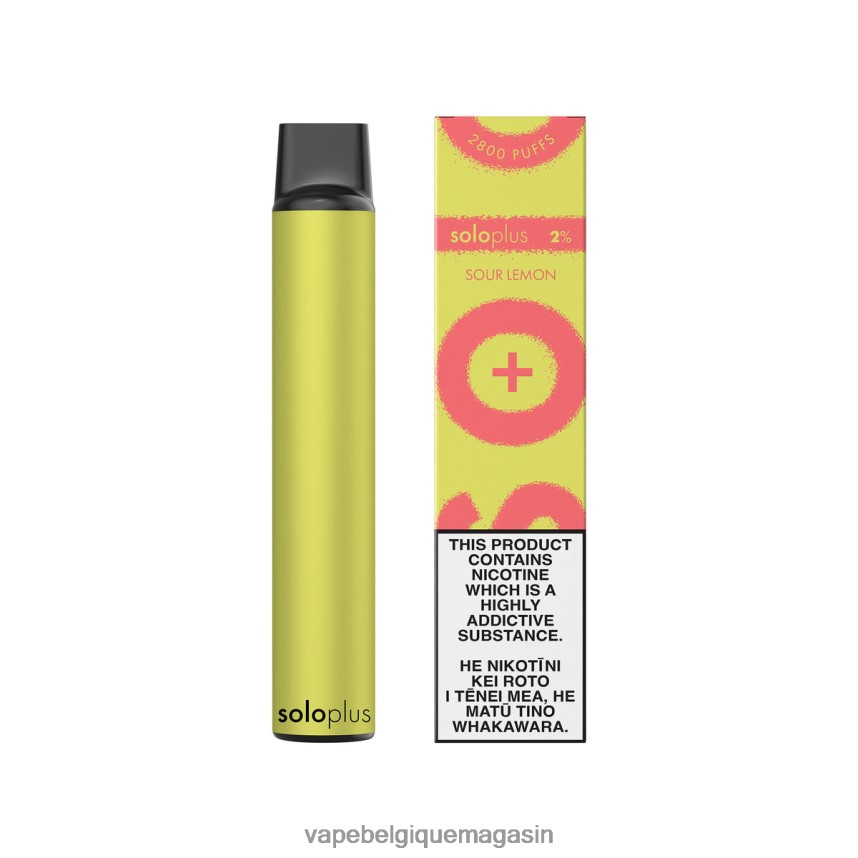 Vape Belgique - Solo Plus vape jetable citron aigre VVF06636