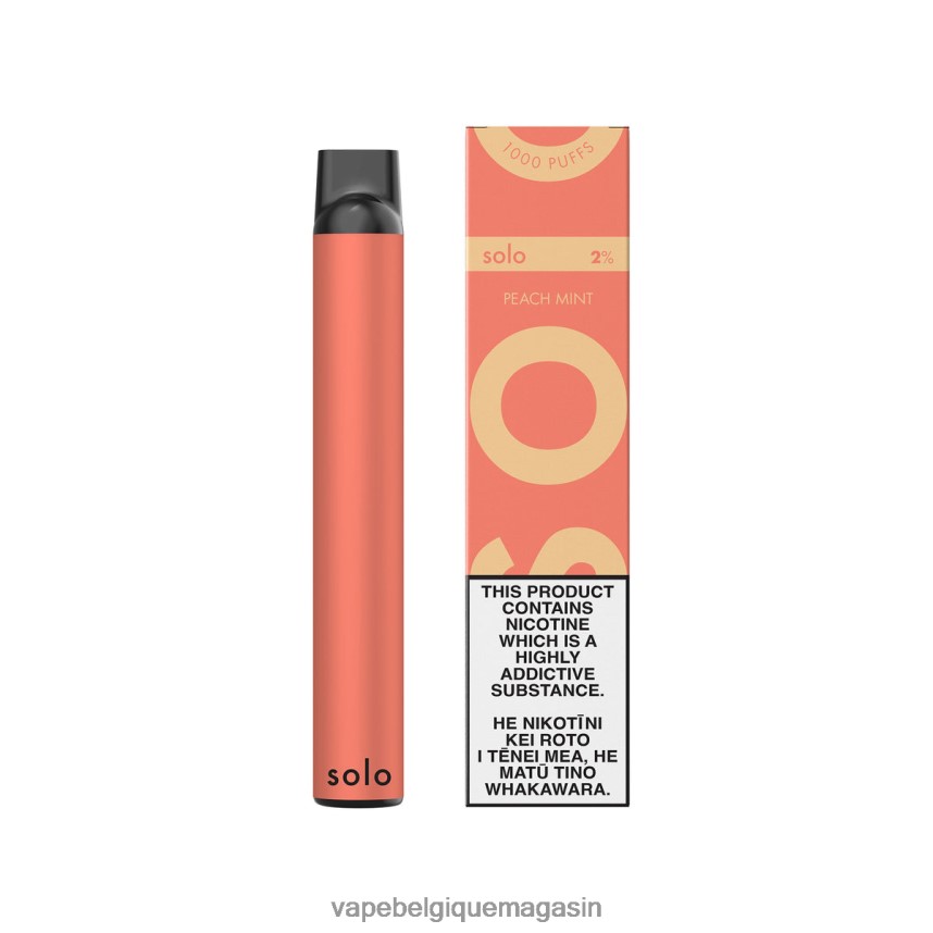 Vape Belgique - Solo vape jetable pêche menthe VVF0666