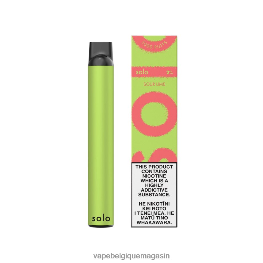 Vape Jetable - Solo vape jetable citron vert aigre VVF06618