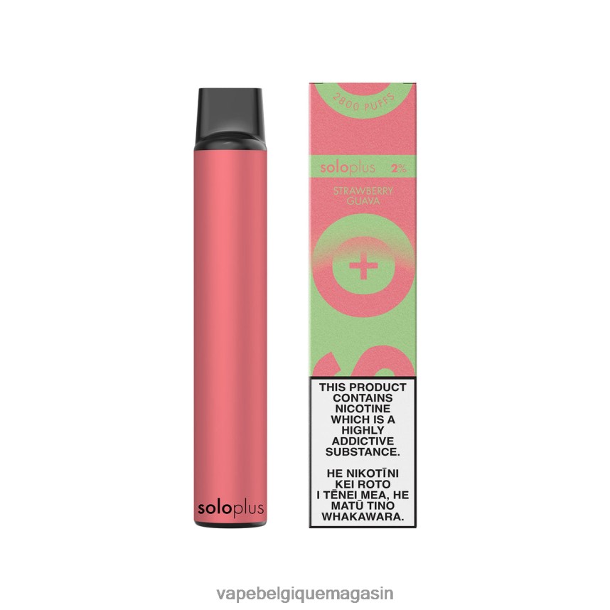 Vape Shop Bruxelles - Solo Plus collection paradis de vape jetable goyave aux fraises VVF06637