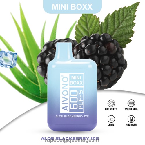 Eliquide Belgique - Aivono AIM MINI BOXX 600 HZ2D6240 glace actuelle à l'aloès