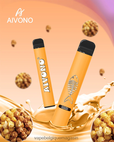 Vape Belgique - Aivono AIM FISHBONE 600 HZ2D6286 pop-corn au caramel