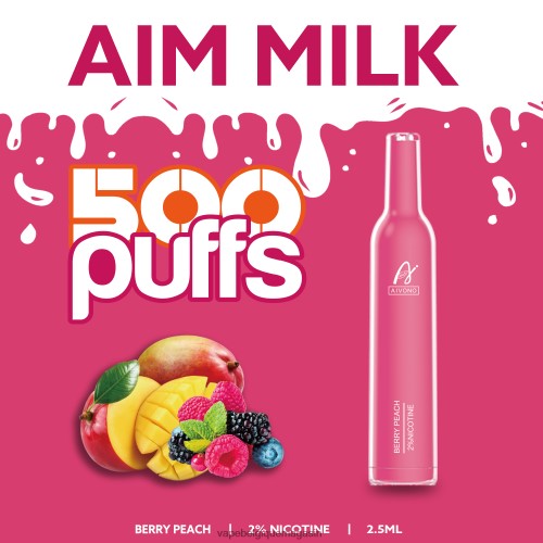 Vape Jetable - Aivono AIM MILK 500 HZ2D6273 pêche aux baies