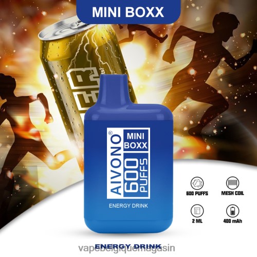 Vape Shop Bruxelles - Aivono AIM MINI BOXX 600 HZ2D6237 boisson énergisante