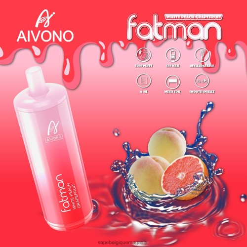 Eliquide Belgique - Aivono FATMAN 6800 HZ2D625 pamplemousse