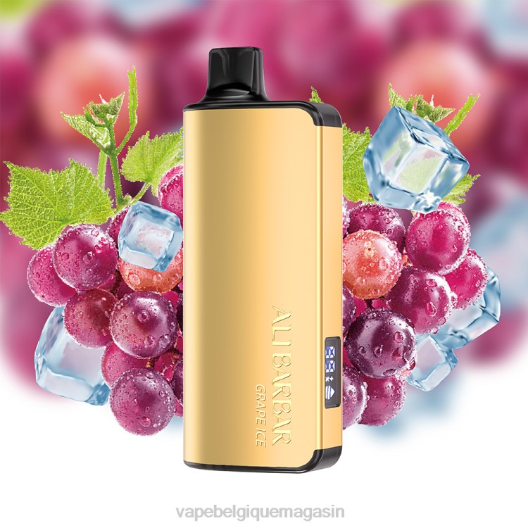 Eliquide Belgique - Alibarbar Ingot 9000 vapes jetables glace aux raisins L8DN20