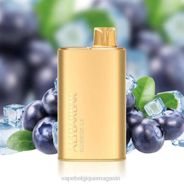 Eliquide Belgique - Alibarbar Rich 8000 vapes jetables glace aux mûres L8DN10
