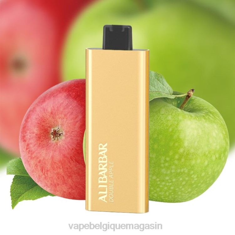 Vape Belgique - Alibarbar Pandora 7000 vapes jetables double pomme L8DN66