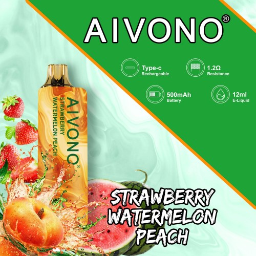 Vape Jetable - Aivono AIM GUN 7000 HZ2D6108 pêche pastèque fraise