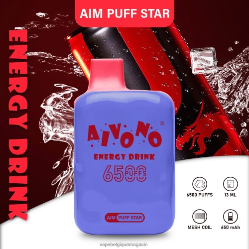 Vape Jetable - Aivono AIM PUFF STAR 6500 HZ2D6293 boisson énergisante
