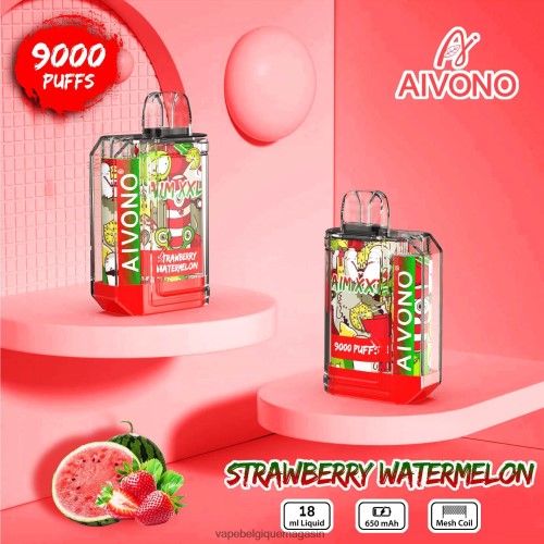 Vape Jetable - Aivono AIM XXL Autocollant bouche 9000 transparent HZ2D653 pastèque fraise