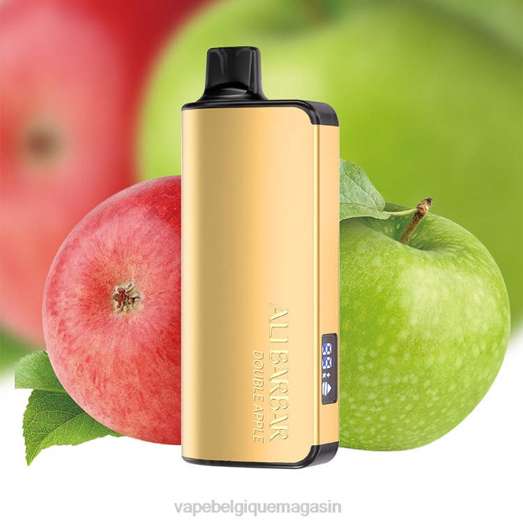 Vape Jetable - Alibarbar Ingot 9000 vapes jetables double pomme L8DN28