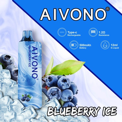 Vape Juice - Aivono AIM GUN 7000 HZ2D6104 glace aux myrtilles
