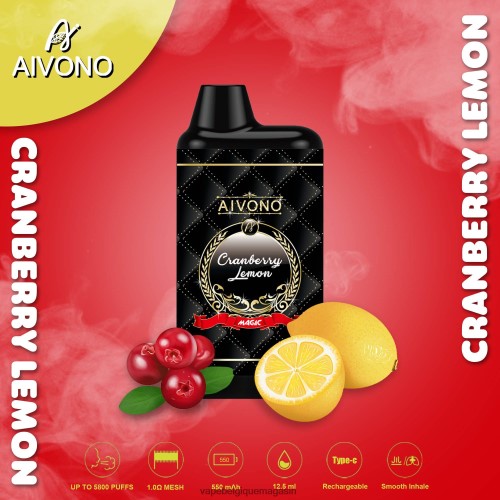 Vape Juice - Aivono AIM MAGIC cigarette de boîte de 5800 bouches HZ2D689 citron canneberge