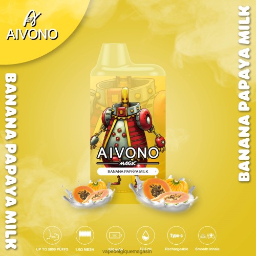 Vape Juice - Aivono AIM MAGIC cigarette de boîte de 5800 bouches HZ2D694 lait de banane et de papaye