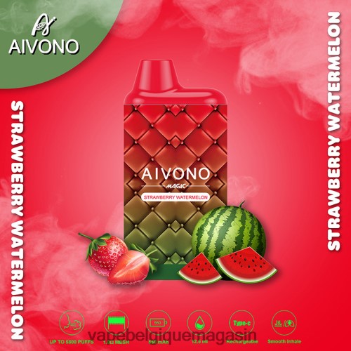 Vape Juice - Aivono AIM MAGIC cigarette de boîte de 5800 bouches HZ2D699 pastèque fraise