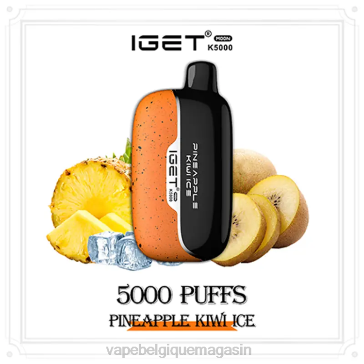 Vape Juice - IGET Moon k5000 6B0N14 glace à l'ananas et au kiwi