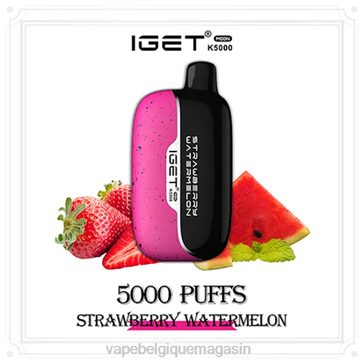 Vape Juice - IGET Moon k5000 6B0N9 pastèque fraise