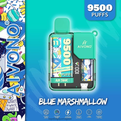 Vape Shop Bruxelles - Aivono AIM TANK 9500 HZ2D642 guimauve bleue