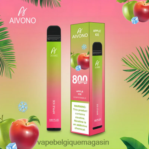 Eliquide Belgique - Aivono AIM PLUS 800 HZ2D6170 glace aux pommes