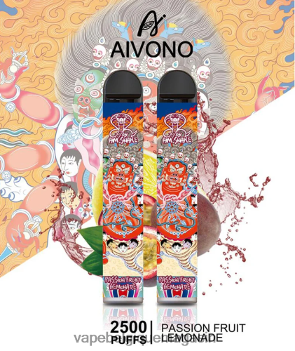 Eliquide Belgique - Aivono AIM SNAKE 2500 HZ2D6315 limonade aux fruits de la passion
