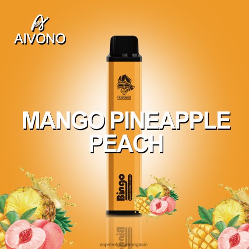 Vape Belgique - Aivono AIM BINGO 4000 HZ2D6136 mangue ananas pêche