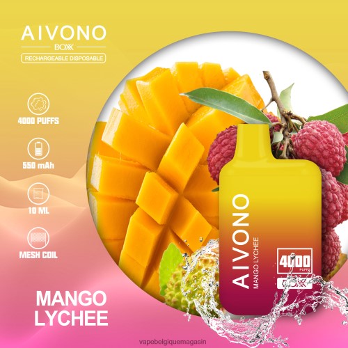 Vape Belgique - Aivono AIM BOXX 4000 HZ2D6216 litchi mangue