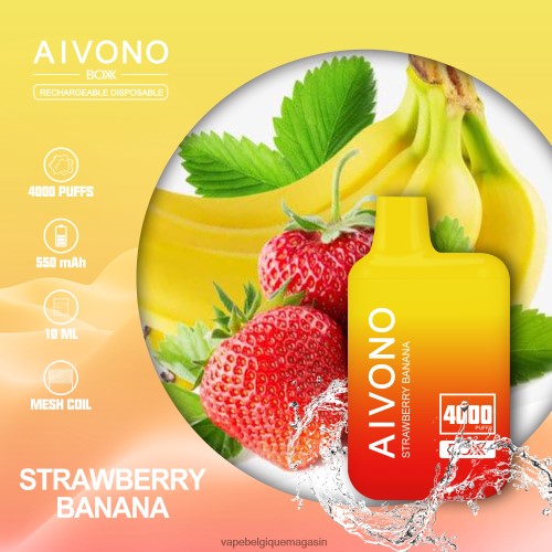 Vape Belgique - Aivono AIM BOXX 4000 HZ2D6231 fraise banane