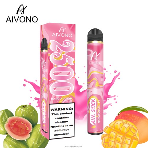 Vape Belgique - Aivono AIM STICK 2500 HZ2D6146 mangue goyave