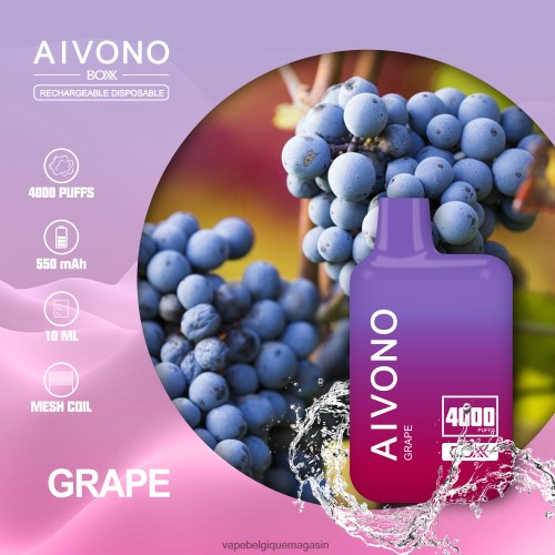 Vape Jetable - Aivono AIM BOXX 4000 HZ2D6213 raisin