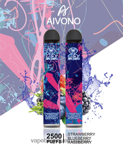 Vape Jetable - Aivono AIM SNAKE 2500 HZ2D6318 fraise myrtille framboise