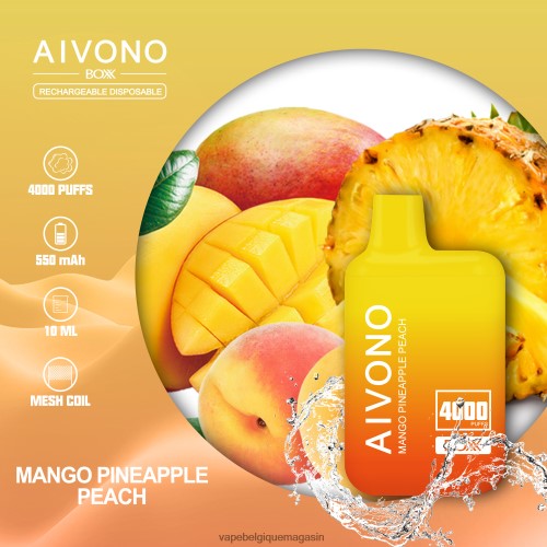 Vape Juice - Aivono AIM BOXX 4000 HZ2D6219 mangue ananas pêche