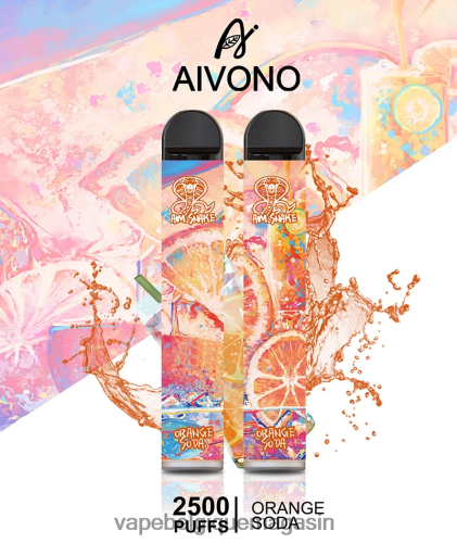 Vape Juice - Aivono AIM SNAKE 2500 HZ2D6314 soda à l'orange