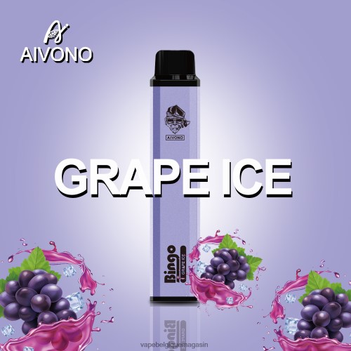 Vape Shop Bruxelles - Aivono AIM BINGO 4000 HZ2D6142 glace aux raisins