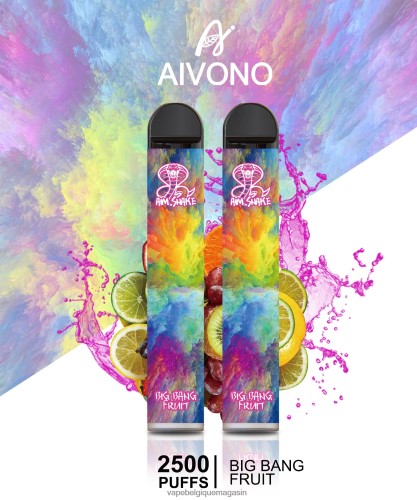 Vape Shop Bruxelles - Aivono AIM SNAKE 2500 HZ2D6322 fruit du big bang